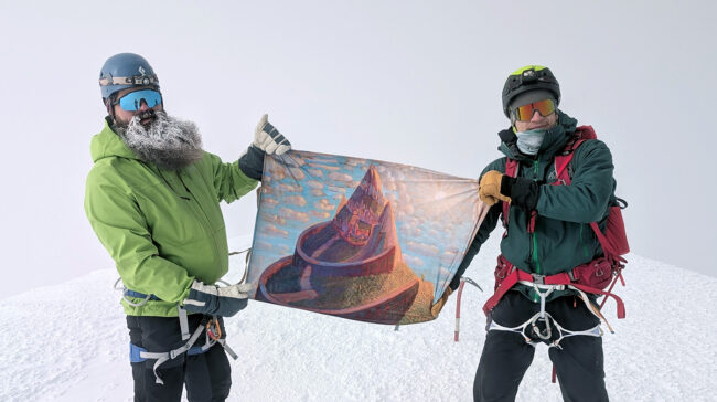 Alpinistų  dovana M.K. Čiurlioniui 150 -ojo gimtadienio proga