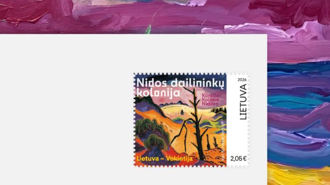 Pirmasis bendras Lietuvos ir Vokietijos pašto ženklas įamžina Nidos dailininkų koloniją